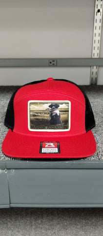 Red /BLACK Pintail Patch Snapback