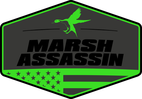 6” Lime Green/Grey/Black Decal