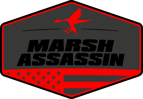 6” Red/Grey/Black Decal
