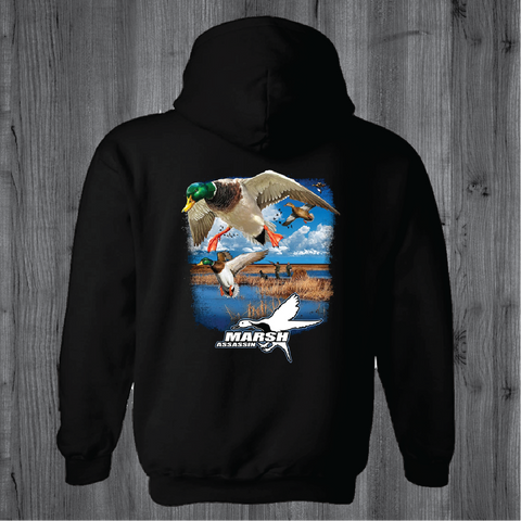 Black Mallard Hoodie