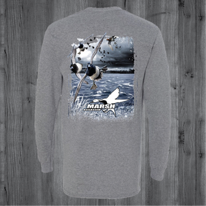 Blue Bill Long Sleeve-Grey