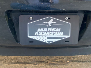 Marsh Assassin License Plate - Black