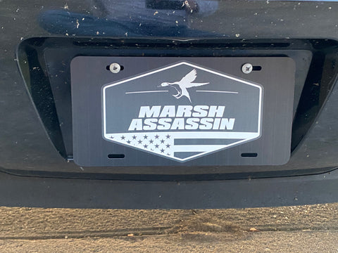 Marsh Assassin License Plate - Black