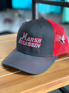 Charcoal / Red  SnapBack