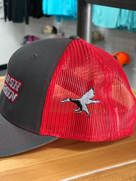 Charcoal / Red  SnapBack