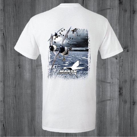 Blue Bill Short Sleeve-White