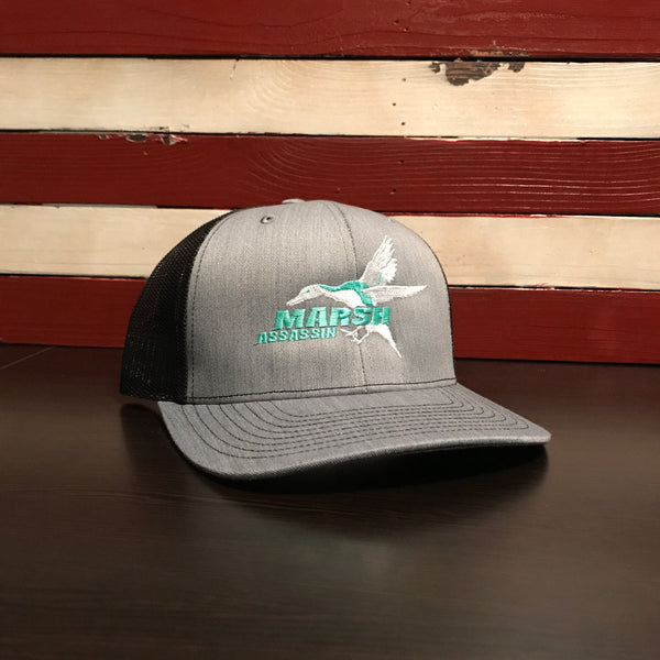 Heather Grey/Black/SeaFoam SnapBack