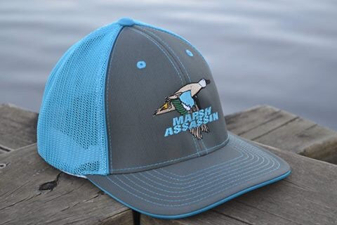 Grey/Neon Blue Teal FlexFit