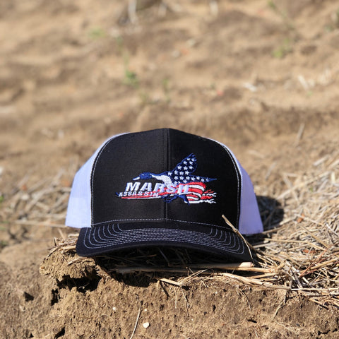 Black/White American SnapBack