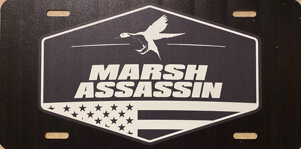 Marsh Assassin License Plate - Black
